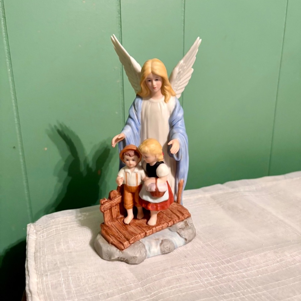 Home Interior Homco Vintage 1995 Guardian Angel Porcelain Figurine Gift #8772